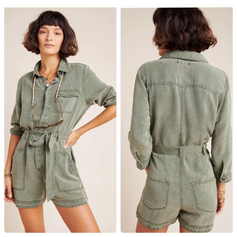 Anthropologie Devon Utility Romper